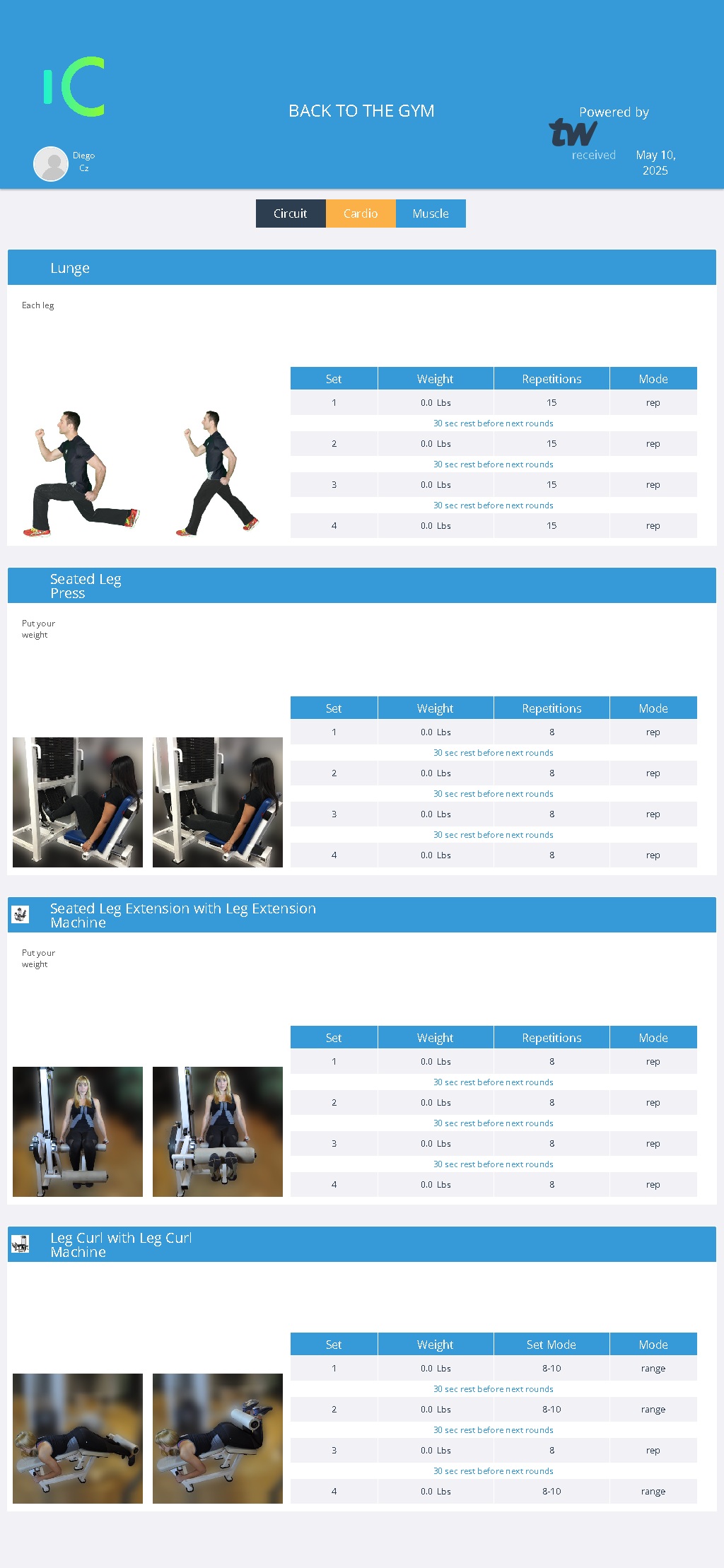 Workout Preview