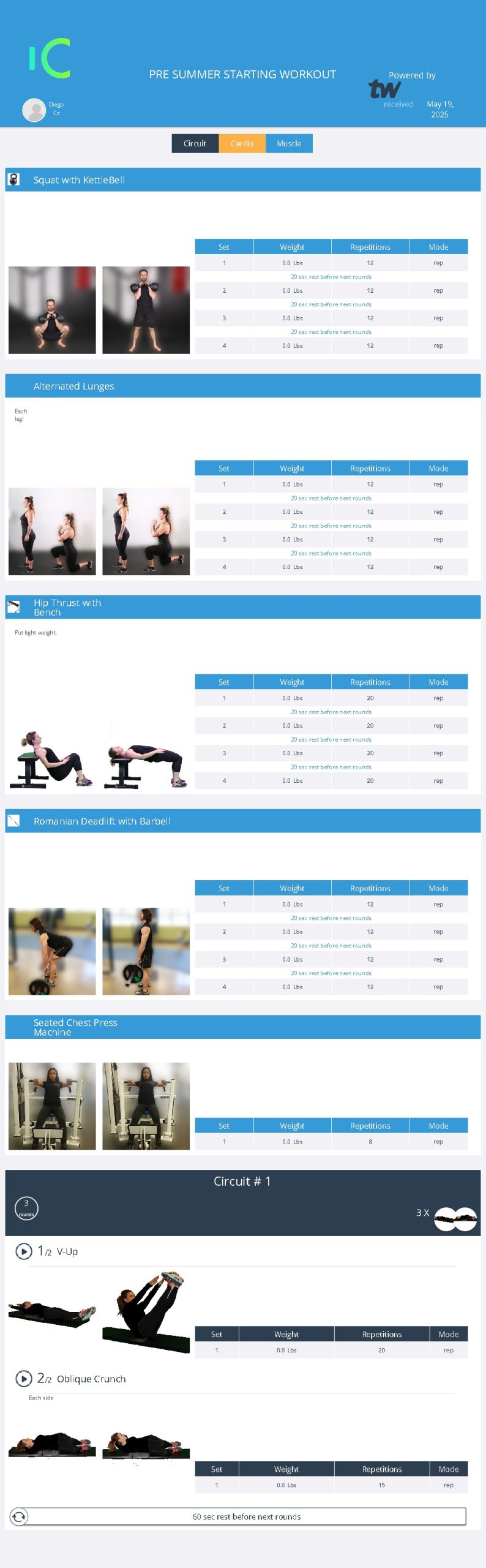 Workout Preview