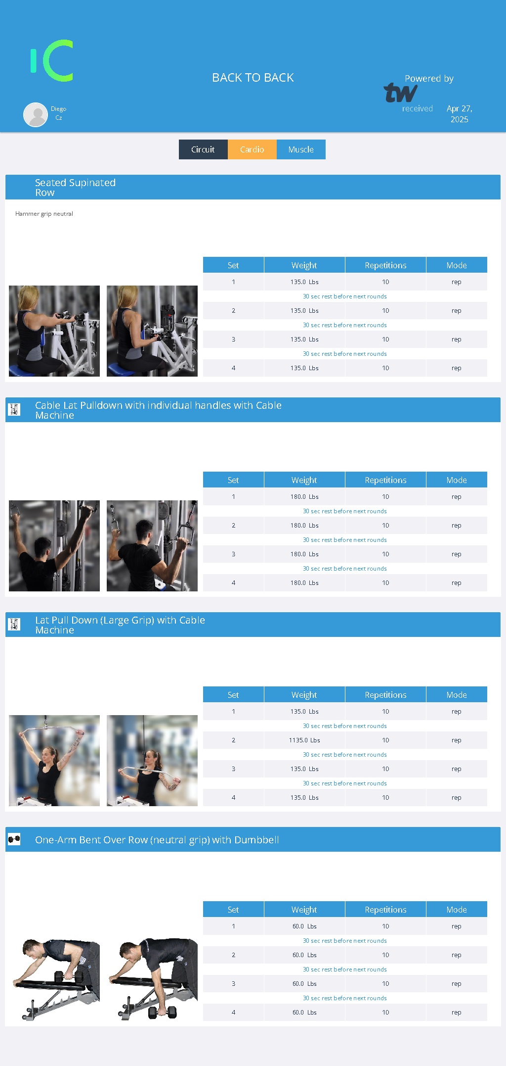 Workout Preview