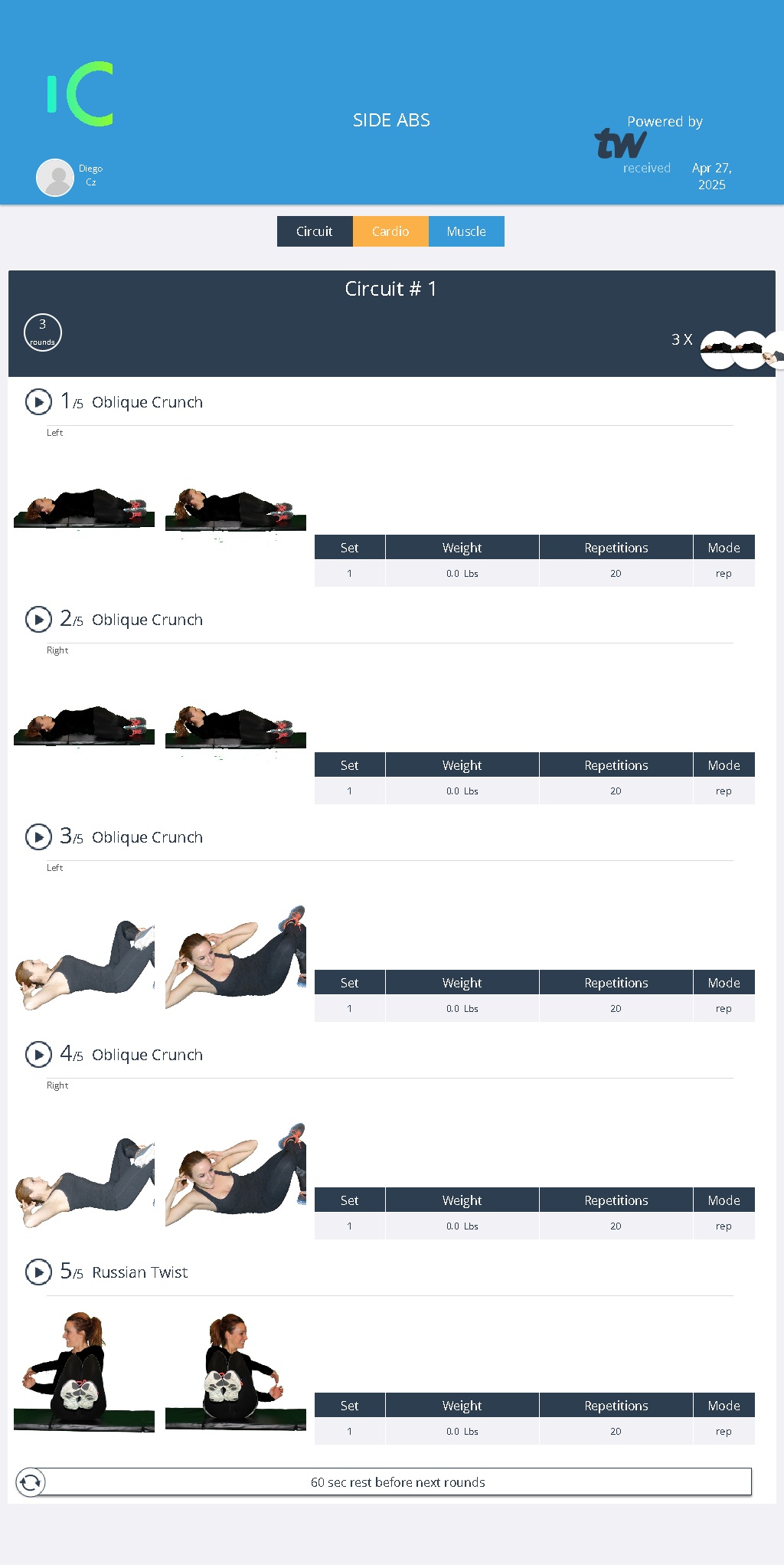 Workout Preview