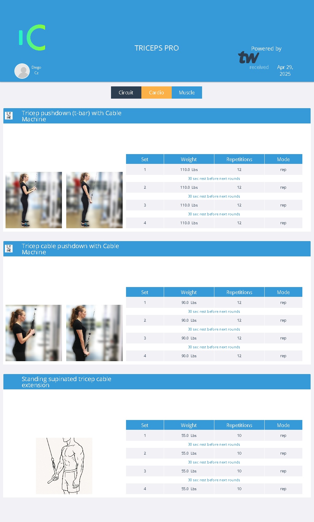 Workout Preview